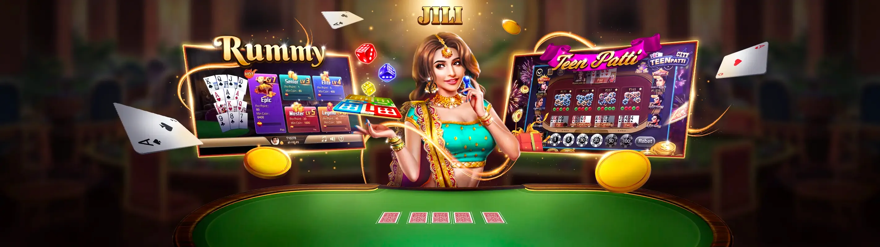 Hình nền Go88 Mobi với các trò chơi casino sôi động